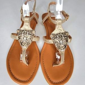 Thalia Sodi Women's Sandal Style: Elba Color: Champaign Size: 6M